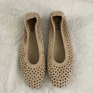 Arche Lilly Ballet flats perforated nubuck leather quiet luxury size 39, US 8